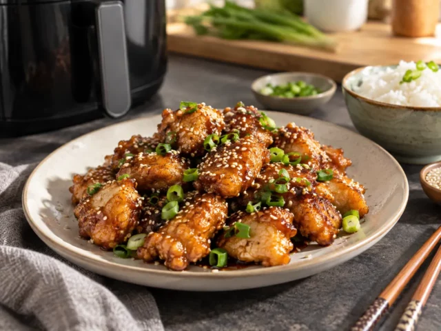 Bouchees poulet sesame airfryer