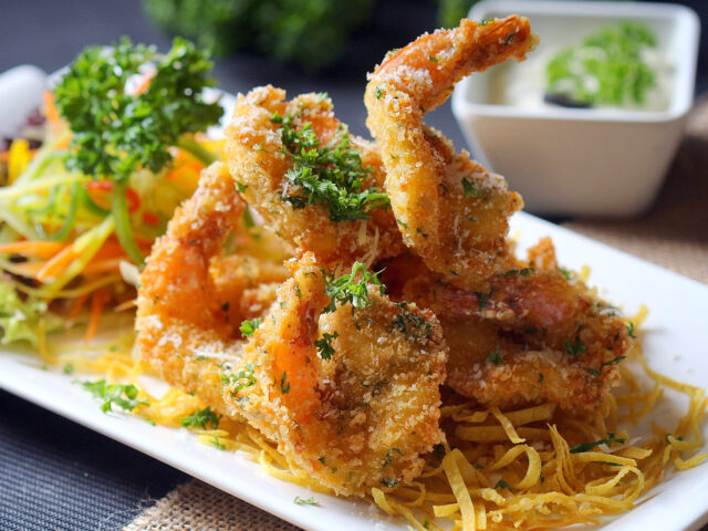 Crevettes coco airfryer