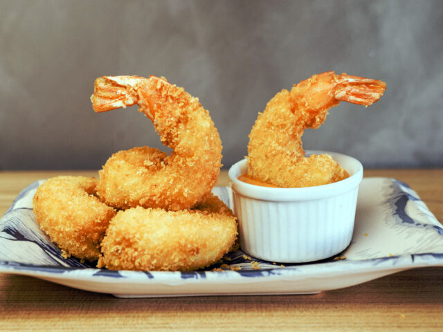 Crevettes panko sriracha airfryer