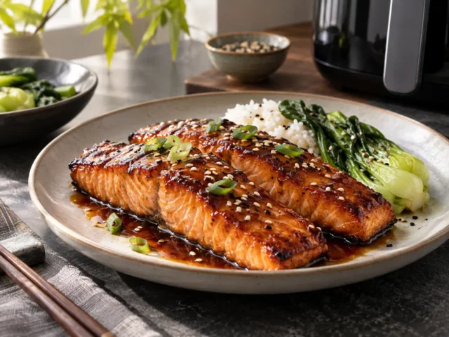 Saumon teriyaki airfryer