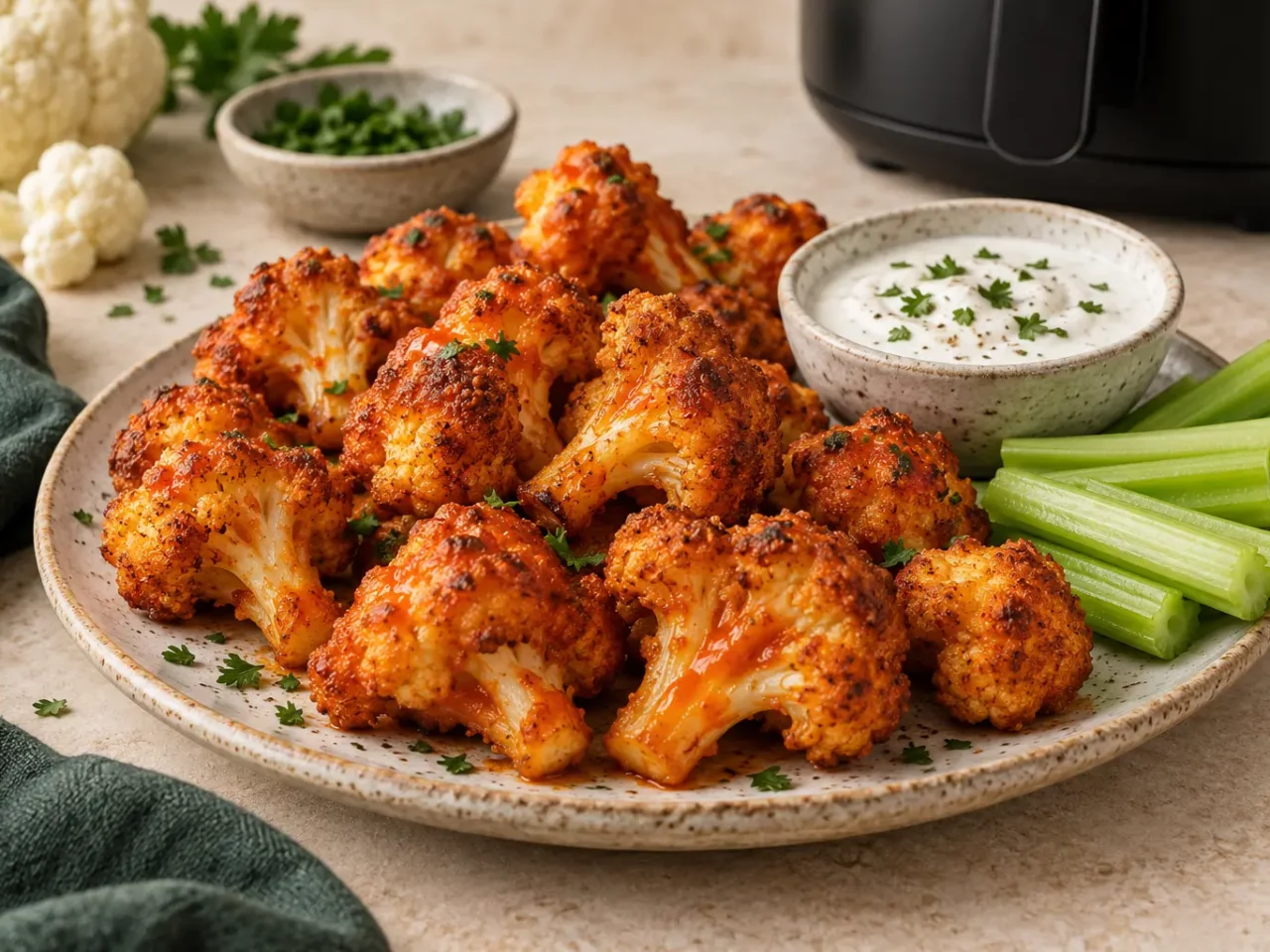Wings chou fleur airfryer